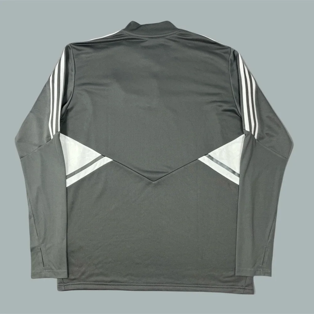 Sting Adidas Mens 1/4 Zip Condivo 22 Soccer Training Track Pullover Gray XL